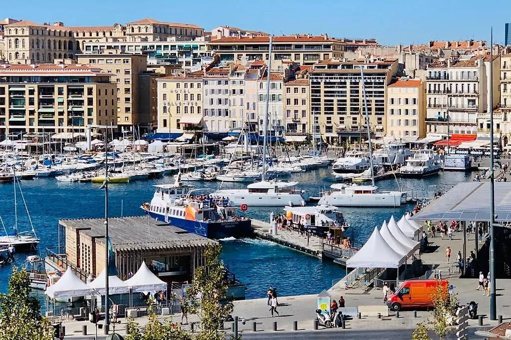 Le Phoceen : T4 Balcon Vue Vieux-Port Marsilya Fransa